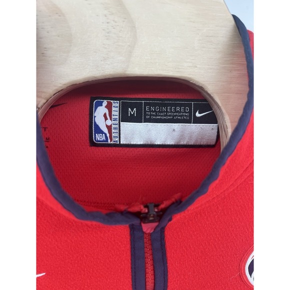 Nike Dri Fit Washington Wizards Mens Medium 1/4 Zip Pullover Bright Red - Picture 5 of 6